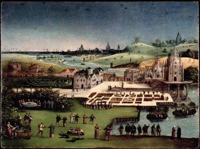 Panoramic Landscape with a Garden of Love by Lucas van Gassel